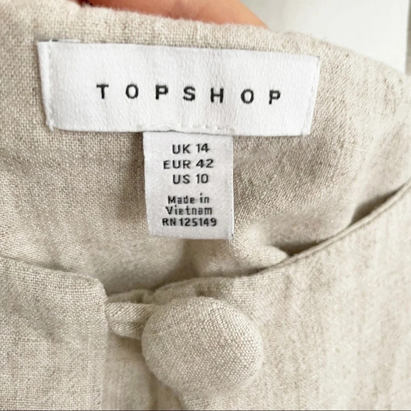 Topshop | linen romper - Picture 6 of 7